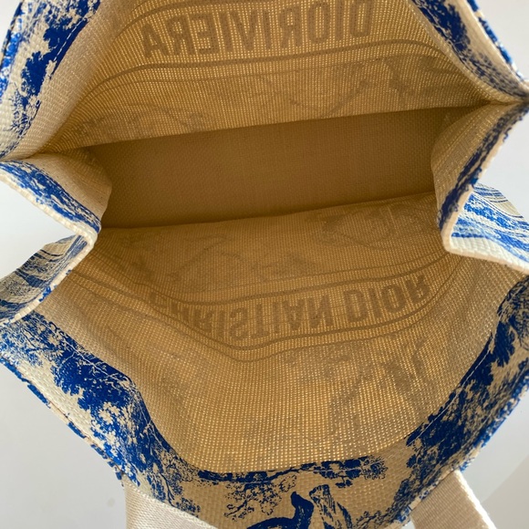 Limited Edition Christian Dior Diorriviera Rattan Tote Bag - Picture 4 of 6